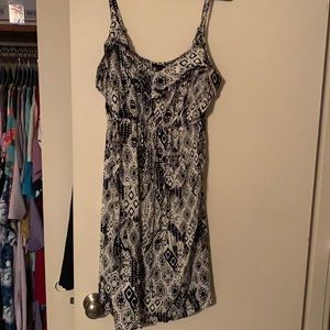 Cream and black sundress